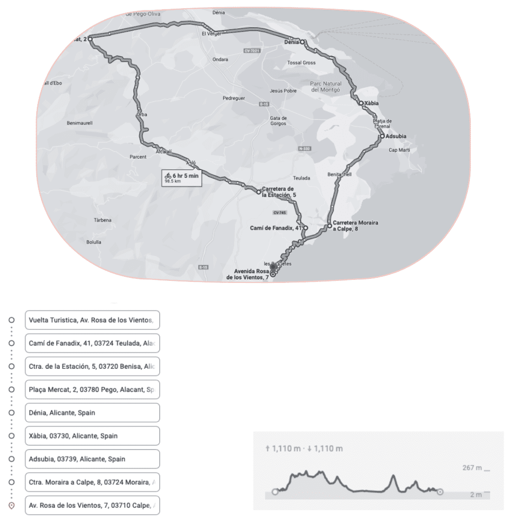 Calpe - teluada- benissa - denia - xabia - moraira - Calpe